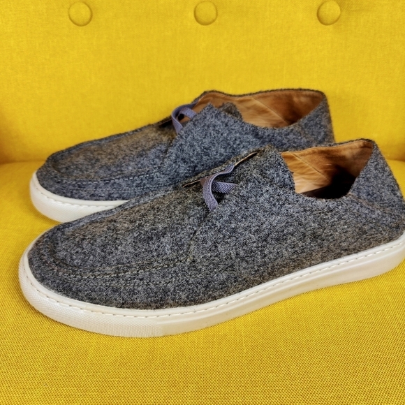 Peter Millar Shetland Wool Slip-On Gray Casual Loafers Men's Shoes Size 10.5M - Picture 3 of 11